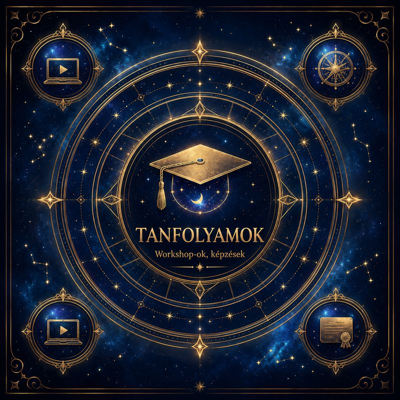 Asztrológiai tanfolyamok illusztráció