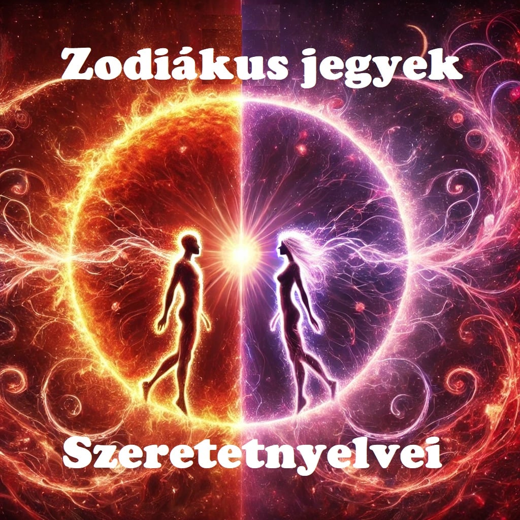 Zodiákus jegyek szeretetnyelvei illusztráció