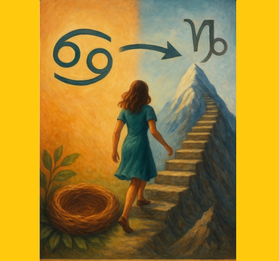 Rák ♋️ leszálló VS. Bak ♑ felszálló