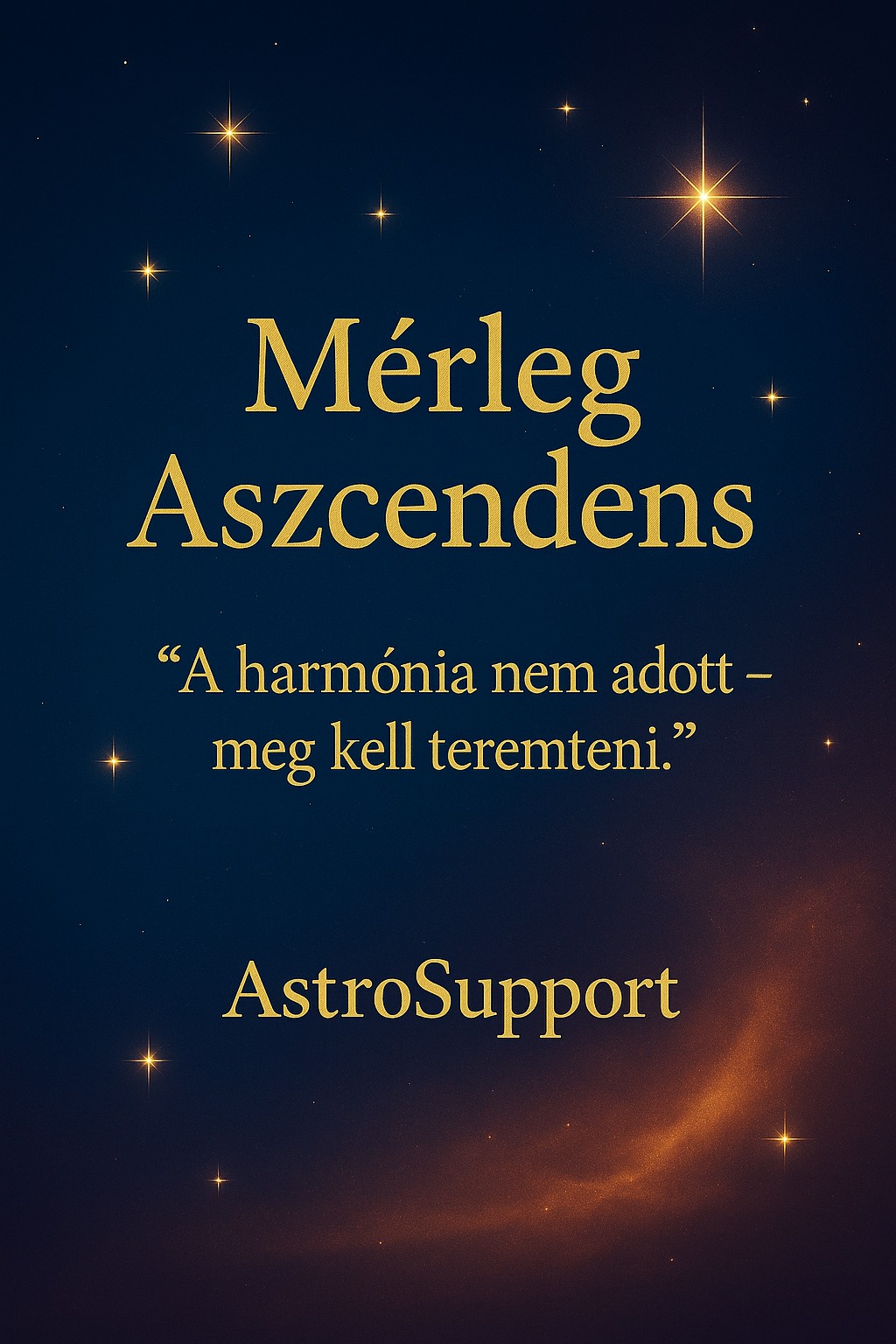 Ne feledjük, hogy a Mérleg kardinális jegy. A harmóniát máss...